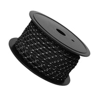 Ioensy - Cuerda De Carpa Reflectante De 30M Y 6Mm Para Toldo De Viaje Al Aire Libre Guy Line Negro