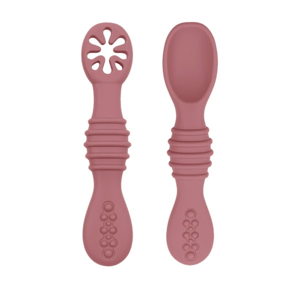 Set Cucharas Flexibles Silicona Rojo