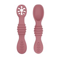 Pumucki - Set Cucharas Flexibles Silicona Rojo