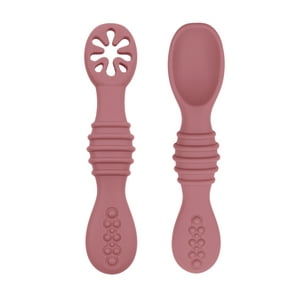 Pumucki - Set Cucharas Flexibles Silicona Rojo