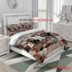thumbnail image 1 of 3pcs Bridgerton Vintage Romantic Collage Pattern Three-Piece Set Soft And Comfortable bedding, 1 of 1