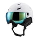 thumbnail image 1 of Casco De Esquí Gafas Protectoras Cálidas Con Almohadilla Para La Mandíbula Casco De Esquí De Nieve Para Blanco Frío De 59 A 61 Cm, 1 of 5
