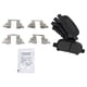 thumbnail image 3 of Kit de discos y pastillas de freno traseros TRQ semimetálicos para Toyota 2006-08, 3 of 8