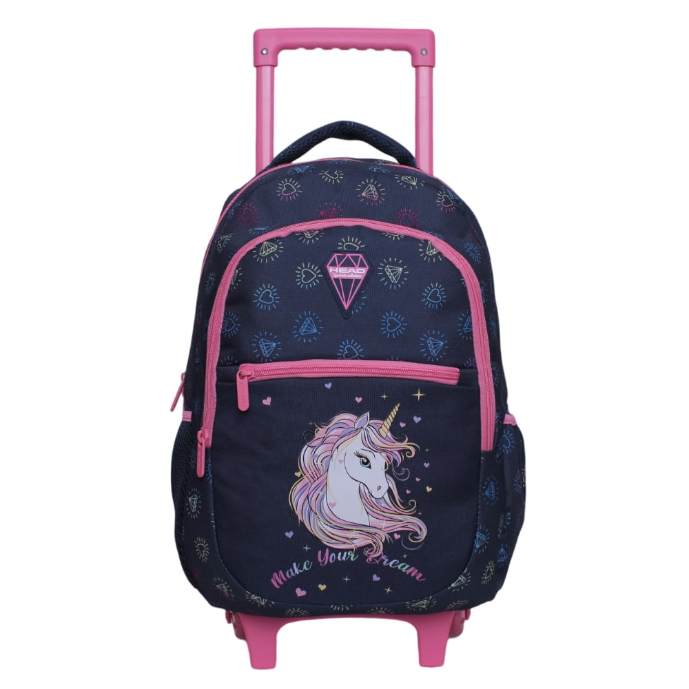 Mochila Carro Intantil Niña Strong Diamond Azul Head