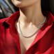 thumbnail image 4 of 3-5mm Moissanite Tennis Necklace para Hombre Mujeres Color D VVS1 Cadena de Collar de Diamante Cadena de Collar de Moissanita de Plata Esterlina con Certificado GRA, 4 of 8