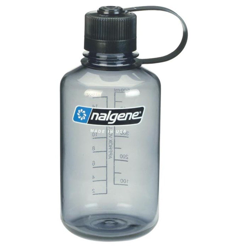Botella De Agua Nalgene Tritan De Boca Estrecha, Sin Bpa, 500 Ml, Gris