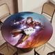 thumbnail image 5 of Iron Man-theme Fitted Round Tablecloths Elastic Edged Table Covers Waterproof Table Cloth for Kitchen Holiday Party Tables Decor 120cm, 5 of 6
