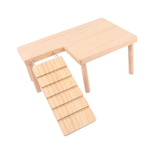 Ioensy - Plataformas De Madera Para Hámster Con Escalera Para Trepar Para Ratones, Jerbos, Animales Pequeños A La Izquierda