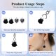 thumbnail image 5 of Ganchos para Pendientes MENKEY 50 piezas Acero Inoxidable Negro, 5 of 7