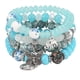 thumbnail image 1 of Unique Bohemian Layered Beaded Bracelet - Elephant, Anchor & Butterfly Shaped Pendant - Stretchable & Stackable - Perfect for Summer Beach & Unisex Accessories, 1 of 5