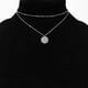 thumbnail image 5 of 1 collar circular en capas de aleación con barra para mujer, 5 of 8