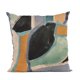 thumbnail image 1 of Cojín decorativo Plutus Brands azul con estampado gráfico moderno, 1 of 9