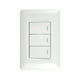 thumbnail image 4 of Pack 10 Interruptor Triple 9/12 10A 250V Blanco, 4 of 5