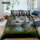 thumbnail image 1 of x1884 Bed SheetsWaterfall Duvet Cover Set Natural Scenery Quilt Cover Pillowcase Landscape Forest Waterfall Size Polyester Bedding Set 3-Piece Bedding Set (1 Duvet Cover + 2 Pillow Shams) nj1884, 1 of 5