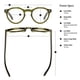 thumbnail image 4 of Gafas de Lectura CADDIS Dogleg Verde Herencia con Luz Azul, 4 of 7