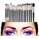 thumbnail image 3 of Juego de 20 brochas para maquillaje de ojos, brocha para difuminar sombras de ojos y delineador de ojos, brochas de lana para maquillaje, brochas para polvos, base, sombras de ojos y labios., 3 of 6