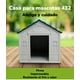 thumbnail image 2 of Casa De Perro Mascota Exterior Grande 98cm Roja By LuBabycas, 2 of 8