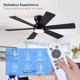 thumbnail image 2 of Ventilador Techo Asyko 46 Pulgadas 6 Aspas Luz Led Control, 2 of 3