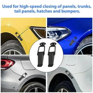 Genrico - Par De Clip Ganchos Sujetadores Parachoques Modelo Fibra De Carbono