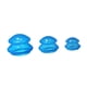thumbnail image 4 of 3x Tazas De Masaje Para Relajación Corporal Masajeando La Cara Tejido Profundo Azul, 4 of 5