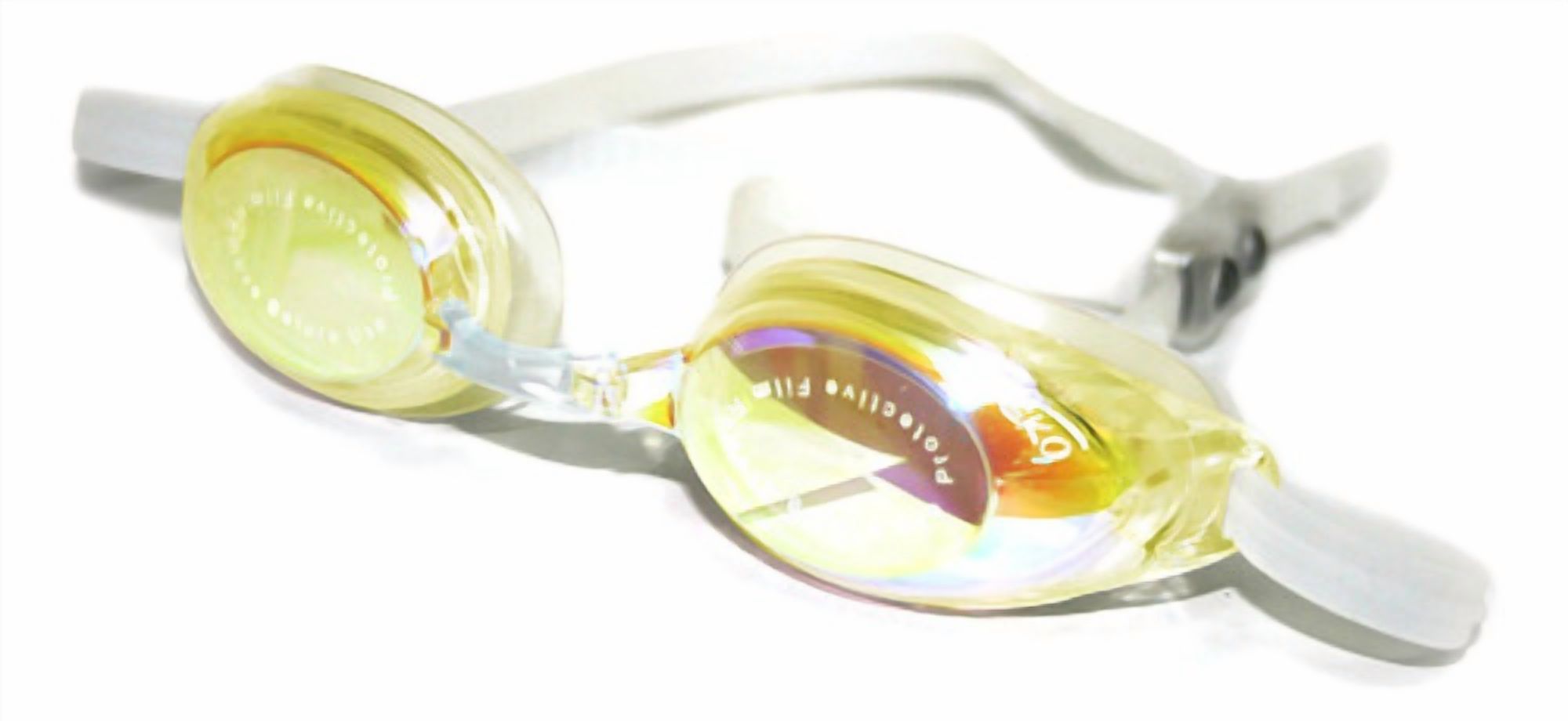 Lente Natación Saeko S14 Uv Turbo Mirror Amarillo