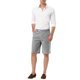 thumbnail image 2 of Pantalones Cortos de Hombre INSPIRE CHIC con Rayas, Presillas para Cinturón, Cierre de Cremallera y Botón, Bolsillos, Pantalones Cortos Casuales 36 Negro y Blanco, 2 of 8