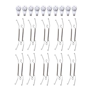 Bothyi - 20X Colgadores De Platos Invisibles En Varios Tamaños Colgador De Exhibición De Platos Resistente De 10 Pulgadas