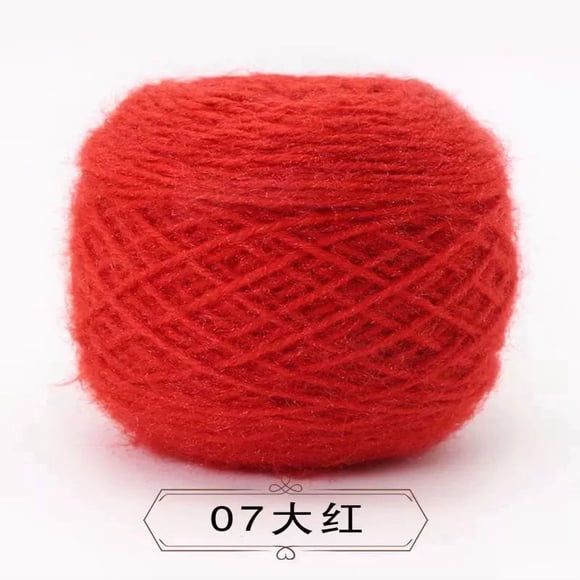 Xiao Hua Hilo para ganchillo, 2 ovillos, 300 g en total, perfecto para proyectos de ganchillo, hilo suave y duradero, rojo.
