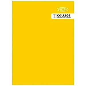 Pack X 4 Cuaderno College 100 Hojas 5 Mm / Amarillo – Artel