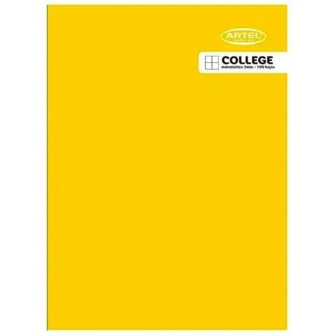 Artel - Pack X 4 Cuaderno College 100 Hojas 5 Mm / Amarillo –