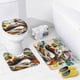 thumbnail image 4 of Kung Fu Panda 4-theme 4-Piece Shower Curtain Set with Rugs, Waterproof Bathroom Decor Set Includes Bath Mat, U-Shaped Rug, Toilet Lid Cover and Curtain with Hooks, 4 of 6
