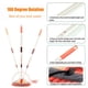 thumbnail image 4 of Kit de cepillos y fregonas para lavado de autos GreatCool 62 con mango largo, color naranja, 4 of 6