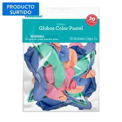 Set 50 Globos Surtidos Pasteles  Way To Celebrate