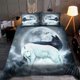 thumbnail image 1 of Wolves Quilt Duvet Cover Set Bedding Children Bed Linen Comforter Cover3-Piece Bedding Set, 1 of 5