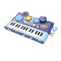 Magideal - Instrumento De Percusión, Teclado De Piano, Juguete Musical De Aprendizaje Con Micrófono, Tambor De Piano, Juguete Musical Para Navidad, Bebés Y Niños Púrpura
