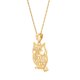thumbnail image 2 of Collar Brilliance Oro Amarillo 10K Colgante Búho 46 cm, 2 of 3