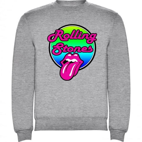 Genérico - Polerón The Rolling Stones Gris Claro Talla Xl Unisex