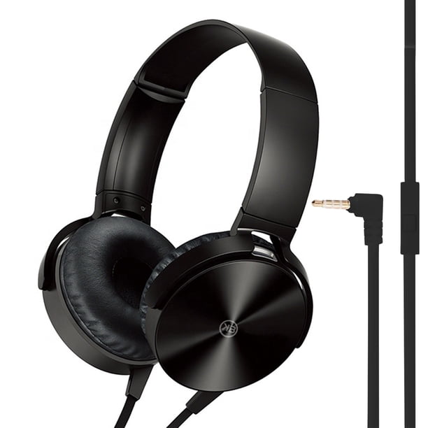 Audífonos Head band Extra Bass Con Cable Y Micrófono Kbod I15 Negro