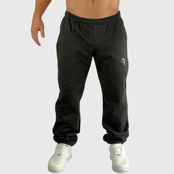 Pantalon Deportivo Jogger Relax Cotton Grafito Hombre Konko