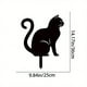 thumbnail image 3 of 1pc Cute Cat Family Garden Stakes - Decorative Silhouette Animal Outdoor Statues for Cat Lovers - Perfect for Yard, Garden, and Halloween Decorations, 3 of 4