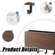thumbnail image 4 of Perchero para llaves de entrada con forma de alfiler, caja de almacenamiento para control remoto, colgador de pared sin agujeros, estante de almacenamiento creativo, 4 of 5