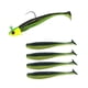 thumbnail image 5 of Cebos de pesca con anzuelo, suministros de pesca de silicona, Señuelos de pesca artificiales para salmón, trucha, leucomas, pececillos, bagre Verde negro, 5 of 5
