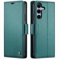 Caseme Tipo Cartera Samsung Galaxy S25 Con Cierre Magnético, Rfid, Tarjetero, Soporte, Carga Inalámbrica