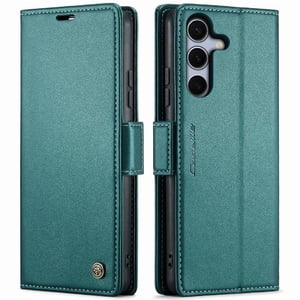 Caseme Tipo Cartera Samsung Galaxy S25 Con Cierre Magnético, Rfid, Tarjetero, Soporte, Carga Inalámbrica