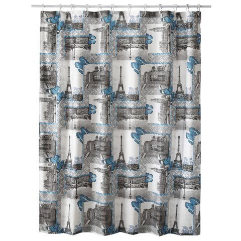 Mallorca - Cortina De Baño Diseño Eiffel Sin Forro