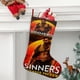thumbnail image 2 of Pecadores Tema: Calcetines de Navidad, fino lino blanco para colgar en escaleras y chimenea, decoración navideña para el hogar, regalo de Navidad. 45cm × 32cm, 2 of 5