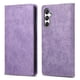 thumbnail image 1 of Funda tipo cartera con bloqueo RFID para Samsung Galaxy M35 Con tapa abatible, portatarjetas, cierre magnético, TPU y soporte Morado, 1 of 6