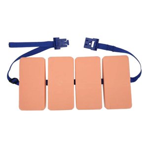 Ioensy - Cinturón De Natación Flotante De Cintura Eva De Seguridad Con Flotador Trasero Para Principiantes, Adultos, Niños, 4 Piezas, Tablas De 145 Cm