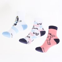 Tripack Calcetines Niña Blanco Full Print Bluey