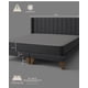 thumbnail image 4 of Cama Europea 2 Plazas Colchón Híbrido Bonnell Base Dividida Respaldo Gris, 4 of 6